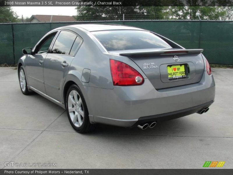 Precision Gray Metallic / Charcoal Black 2008 Nissan Maxima 3.5 SE