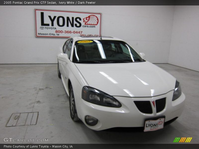 Ivory White / Dark Pewter 2005 Pontiac Grand Prix GTP Sedan
