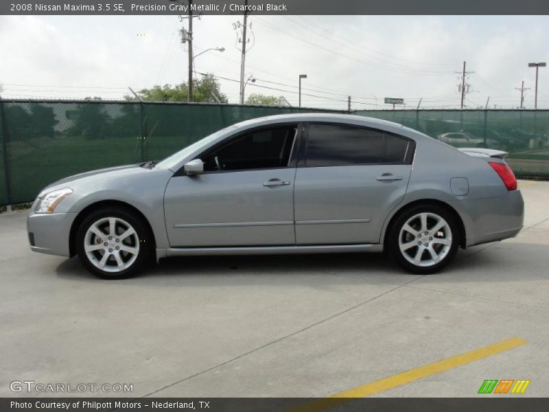Precision Gray Metallic / Charcoal Black 2008 Nissan Maxima 3.5 SE