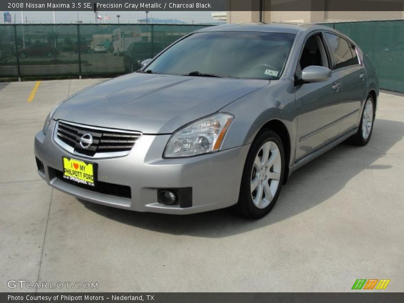 Precision Gray Metallic / Charcoal Black 2008 Nissan Maxima 3.5 SE