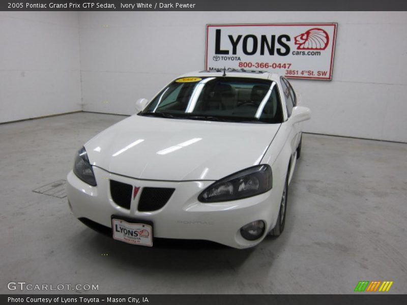 Ivory White / Dark Pewter 2005 Pontiac Grand Prix GTP Sedan