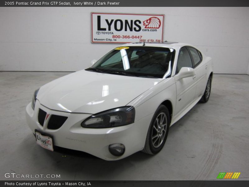 Ivory White / Dark Pewter 2005 Pontiac Grand Prix GTP Sedan