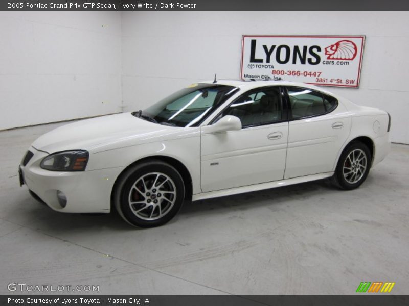 Ivory White / Dark Pewter 2005 Pontiac Grand Prix GTP Sedan