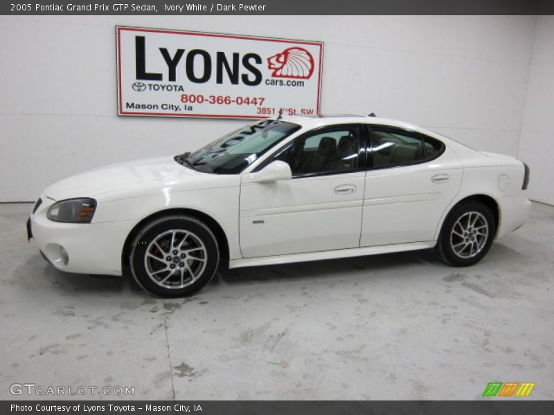 Ivory White / Dark Pewter 2005 Pontiac Grand Prix GTP Sedan