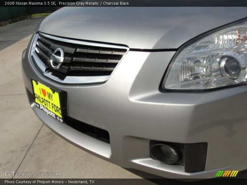 Precision Gray Metallic / Charcoal Black 2008 Nissan Maxima 3.5 SE