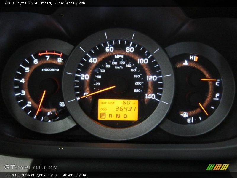 Super White / Ash 2008 Toyota RAV4 Limited