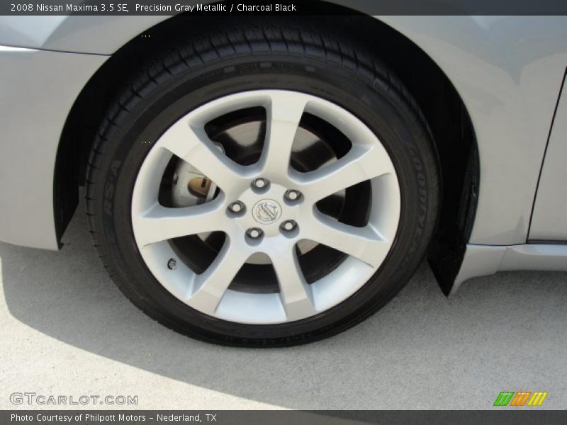 Precision Gray Metallic / Charcoal Black 2008 Nissan Maxima 3.5 SE