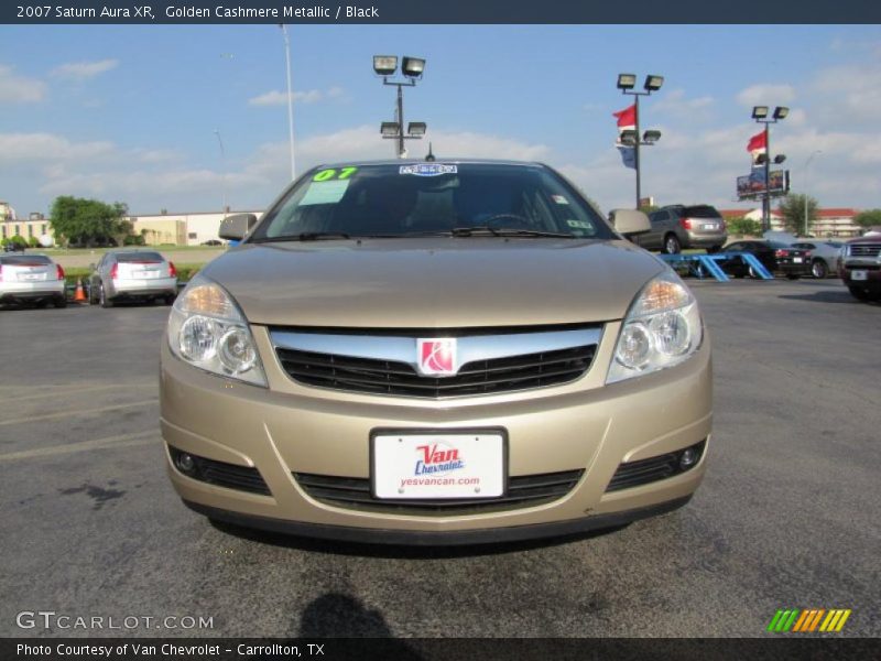 Golden Cashmere Metallic / Black 2007 Saturn Aura XR