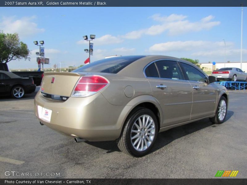 Golden Cashmere Metallic / Black 2007 Saturn Aura XR