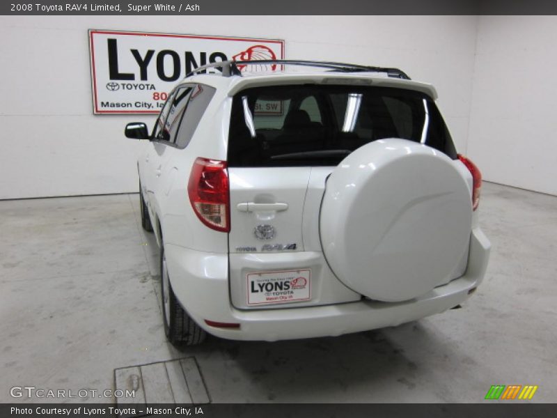 Super White / Ash 2008 Toyota RAV4 Limited