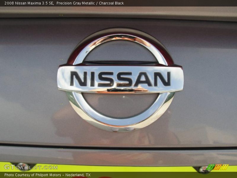 Precision Gray Metallic / Charcoal Black 2008 Nissan Maxima 3.5 SE