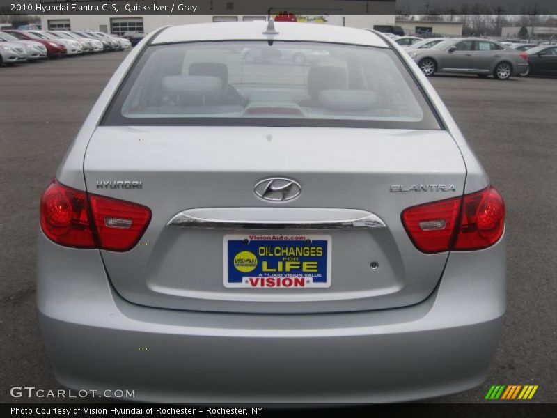 Quicksilver / Gray 2010 Hyundai Elantra GLS
