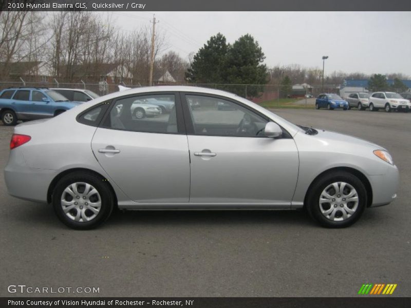 Quicksilver / Gray 2010 Hyundai Elantra GLS