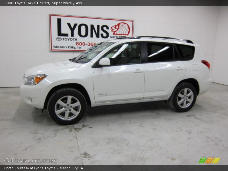 Super White / Ash 2008 Toyota RAV4 Limited