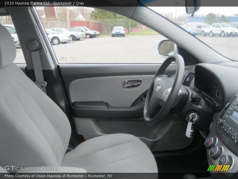 Quicksilver / Gray 2010 Hyundai Elantra GLS