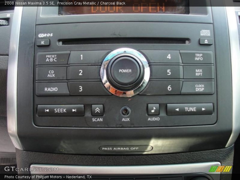 Precision Gray Metallic / Charcoal Black 2008 Nissan Maxima 3.5 SE
