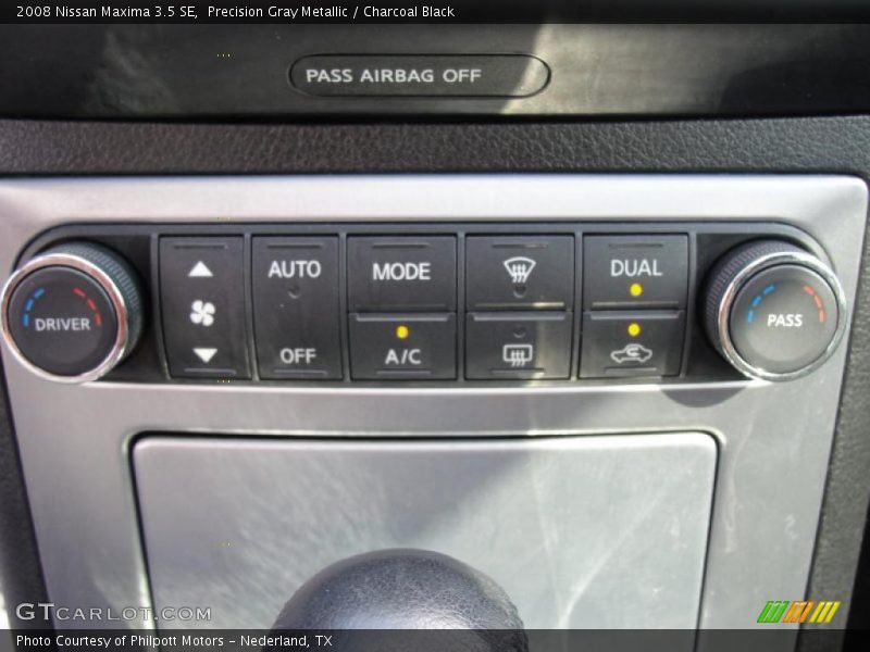 Precision Gray Metallic / Charcoal Black 2008 Nissan Maxima 3.5 SE