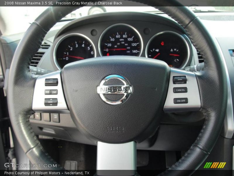Precision Gray Metallic / Charcoal Black 2008 Nissan Maxima 3.5 SE