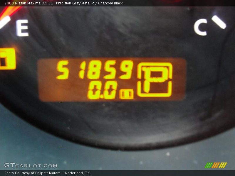 Precision Gray Metallic / Charcoal Black 2008 Nissan Maxima 3.5 SE