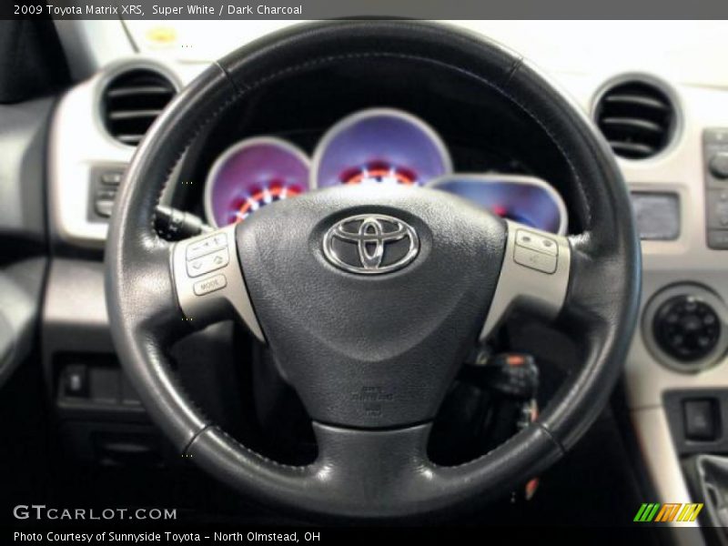 Super White / Dark Charcoal 2009 Toyota Matrix XRS