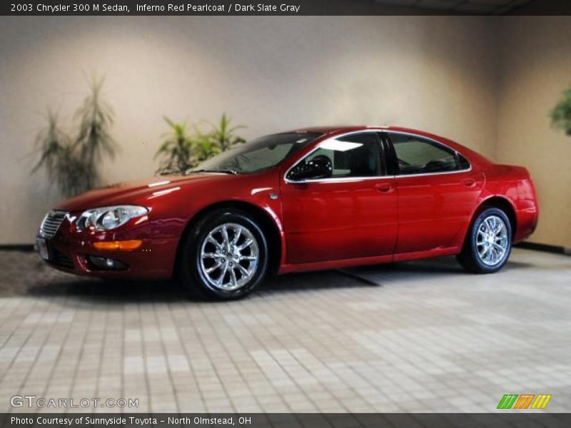 Inferno Red Pearlcoat / Dark Slate Gray 2003 Chrysler 300 M Sedan