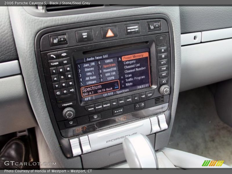 Black / Stone/Steel Grey 2006 Porsche Cayenne S