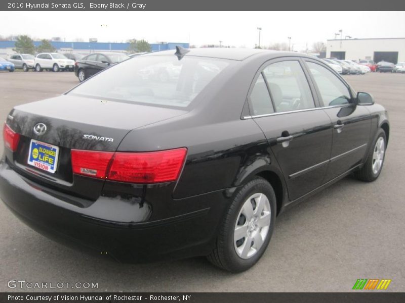 Ebony Black / Gray 2010 Hyundai Sonata GLS