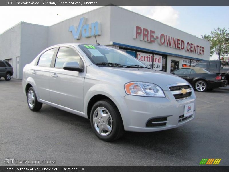 Cosmic Silver / Charcoal 2010 Chevrolet Aveo LS Sedan