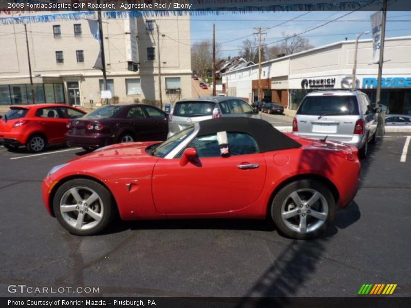 Aggressive Red / Ebony 2008 Pontiac Solstice GXP Roadster