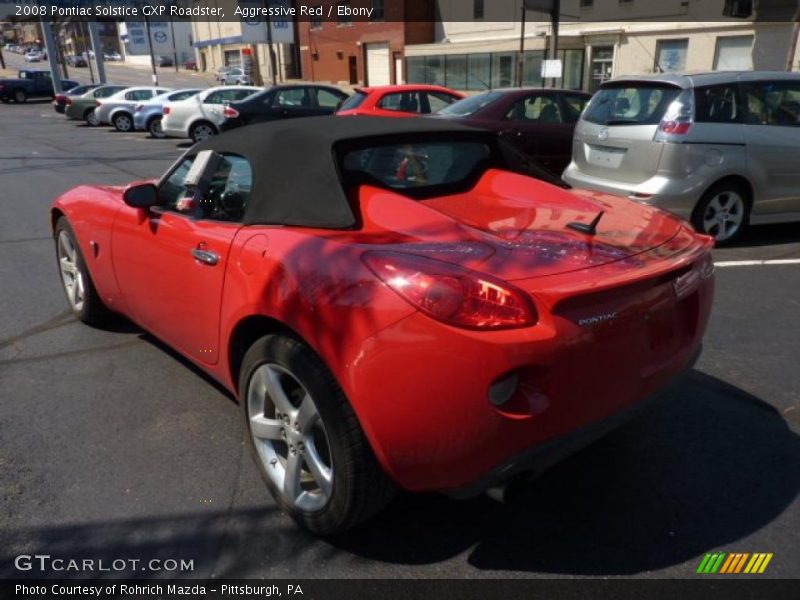 Aggressive Red / Ebony 2008 Pontiac Solstice GXP Roadster