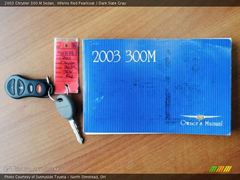 Inferno Red Pearlcoat / Dark Slate Gray 2003 Chrysler 300 M Sedan
