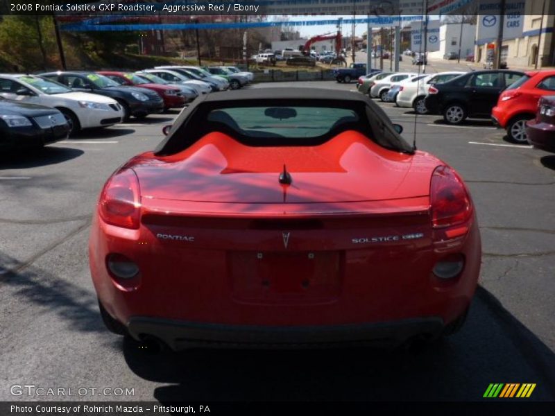 Aggressive Red / Ebony 2008 Pontiac Solstice GXP Roadster