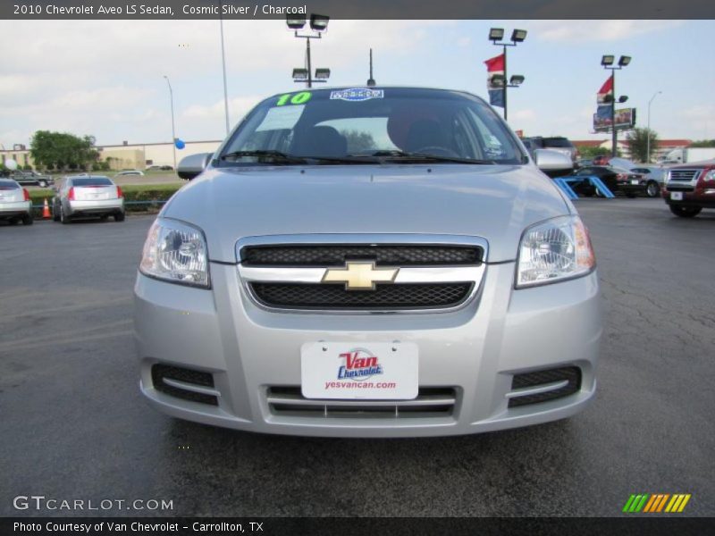 Cosmic Silver / Charcoal 2010 Chevrolet Aveo LS Sedan