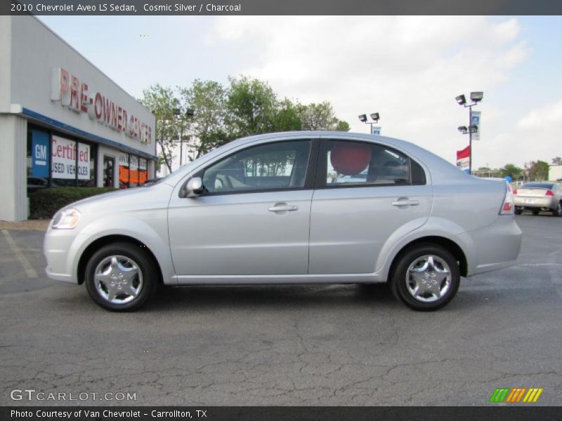 Cosmic Silver / Charcoal 2010 Chevrolet Aveo LS Sedan