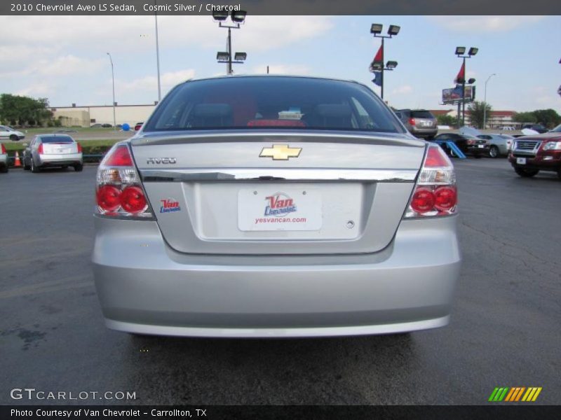 Cosmic Silver / Charcoal 2010 Chevrolet Aveo LS Sedan