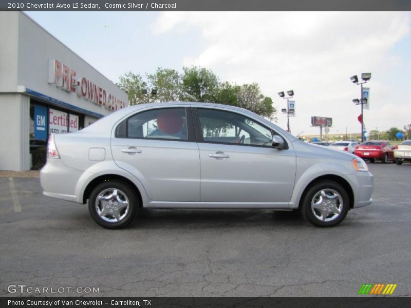 Cosmic Silver / Charcoal 2010 Chevrolet Aveo LS Sedan
