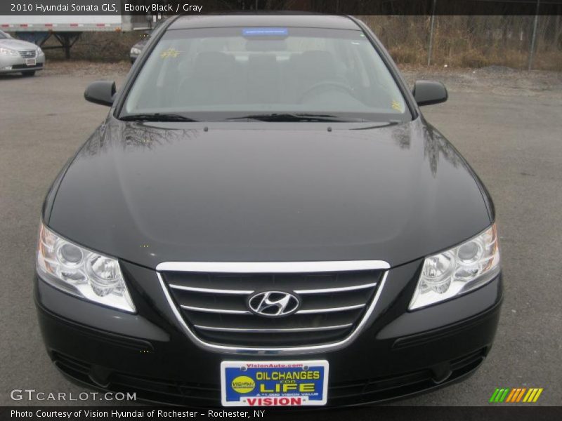 Ebony Black / Gray 2010 Hyundai Sonata GLS
