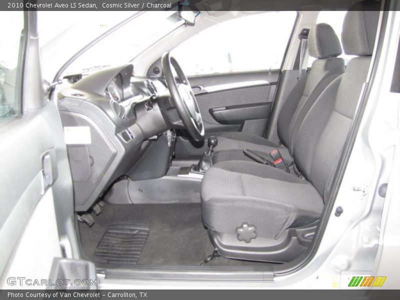 Cosmic Silver / Charcoal 2010 Chevrolet Aveo LS Sedan