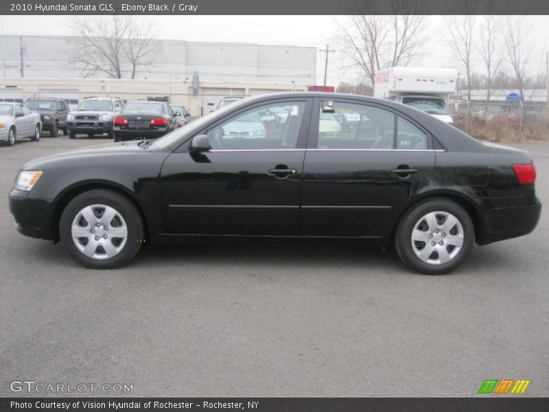 Ebony Black / Gray 2010 Hyundai Sonata GLS