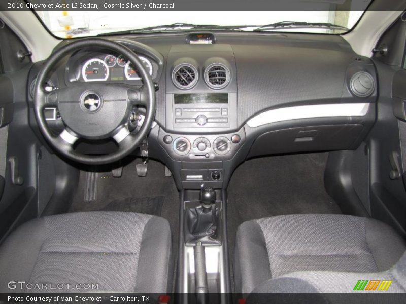 Cosmic Silver / Charcoal 2010 Chevrolet Aveo LS Sedan