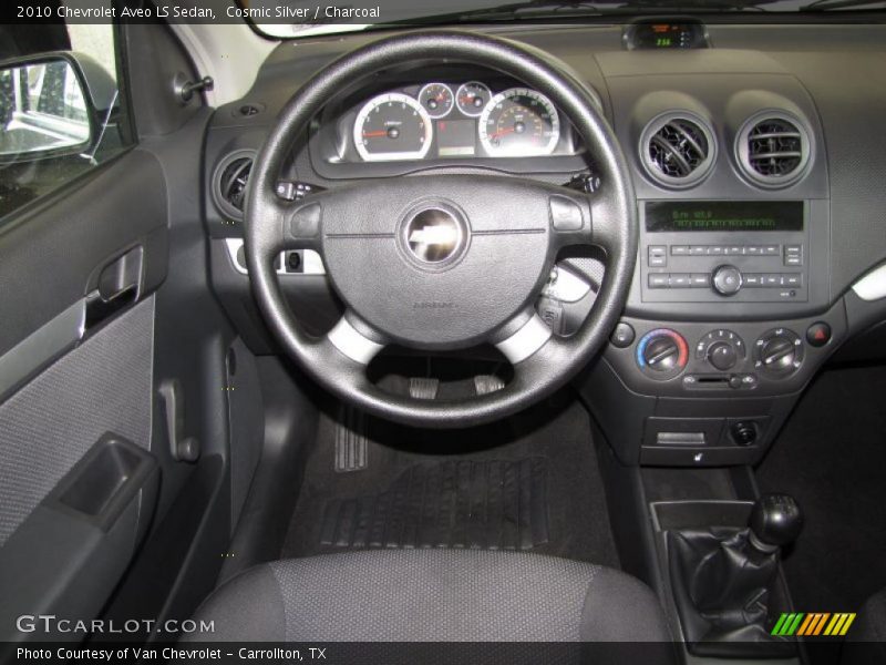 Cosmic Silver / Charcoal 2010 Chevrolet Aveo LS Sedan