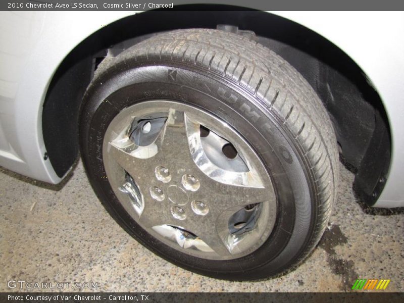 Cosmic Silver / Charcoal 2010 Chevrolet Aveo LS Sedan