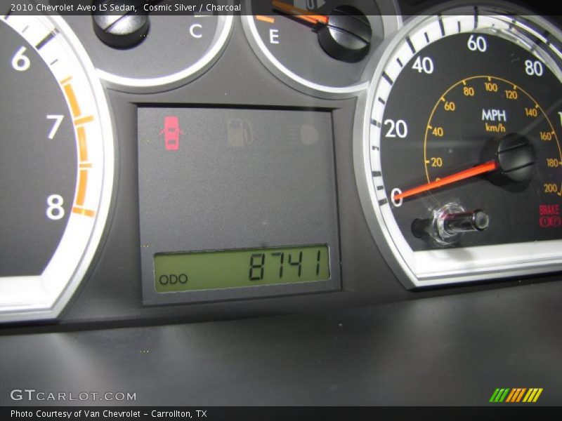 Cosmic Silver / Charcoal 2010 Chevrolet Aveo LS Sedan