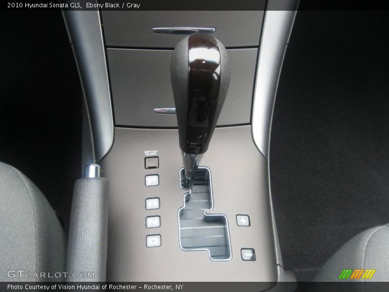 Ebony Black / Gray 2010 Hyundai Sonata GLS
