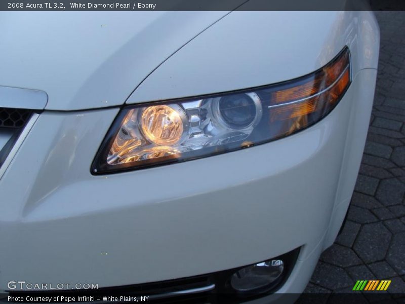 White Diamond Pearl / Ebony 2008 Acura TL 3.2