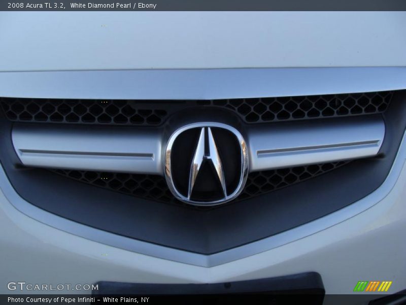 White Diamond Pearl / Ebony 2008 Acura TL 3.2