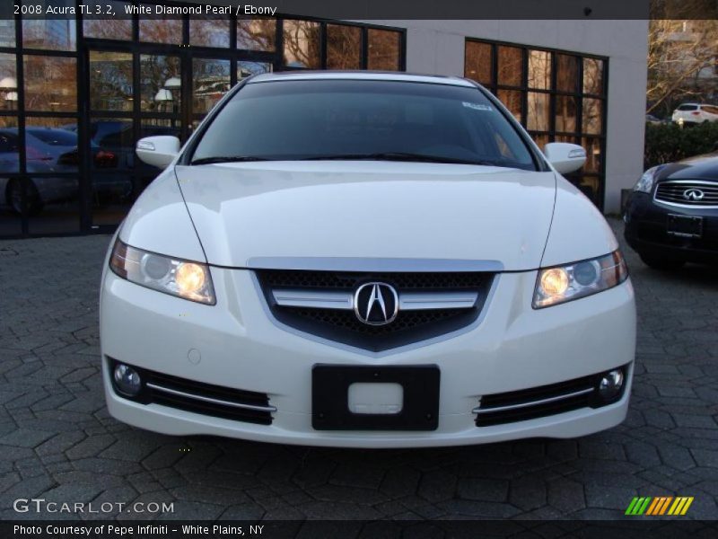 White Diamond Pearl / Ebony 2008 Acura TL 3.2