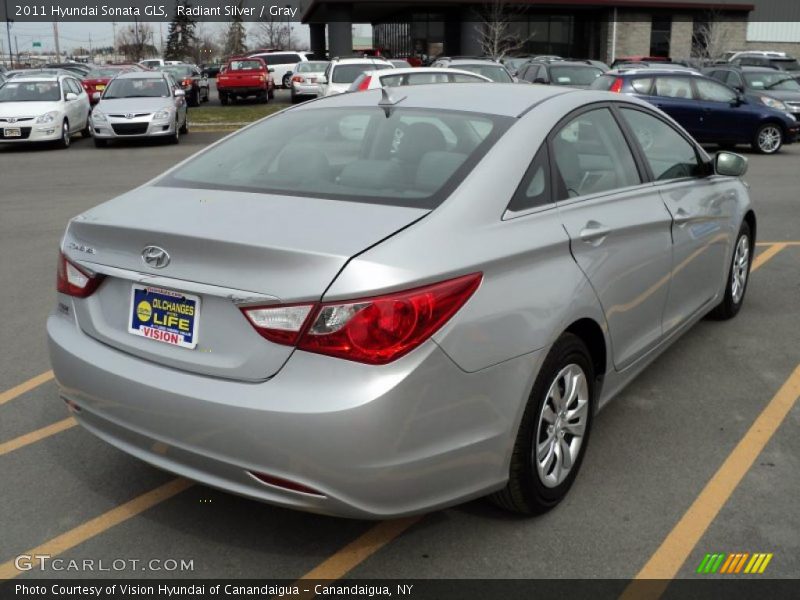 Radiant Silver / Gray 2011 Hyundai Sonata GLS