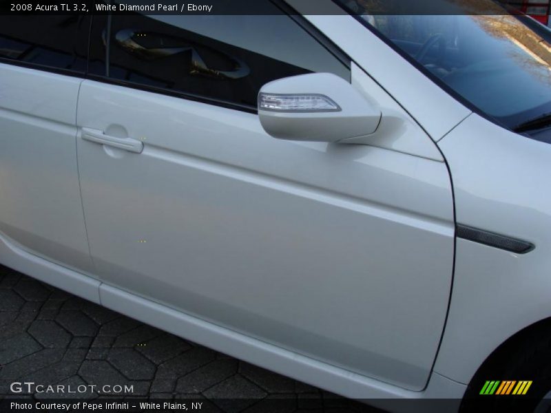 White Diamond Pearl / Ebony 2008 Acura TL 3.2