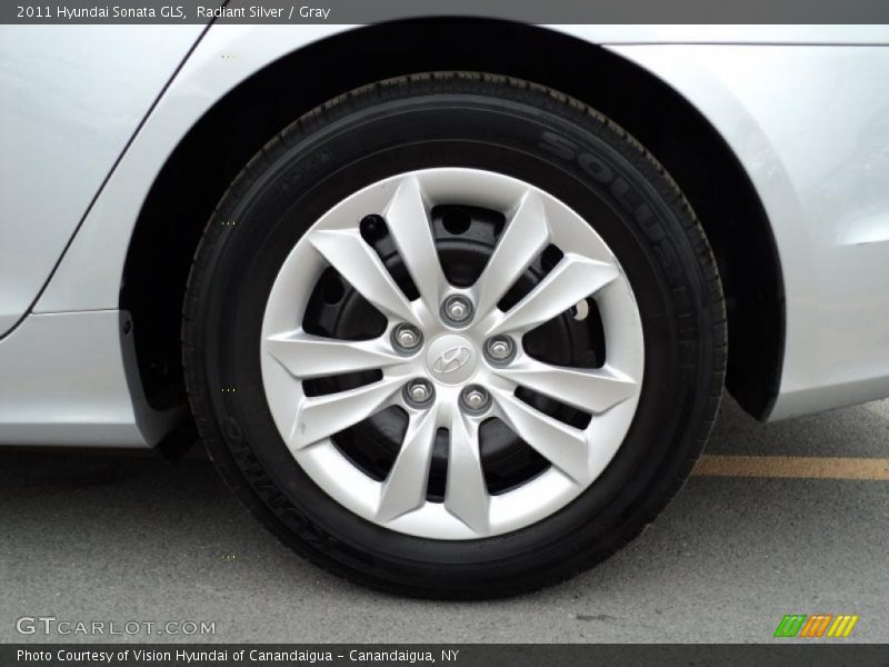 Radiant Silver / Gray 2011 Hyundai Sonata GLS
